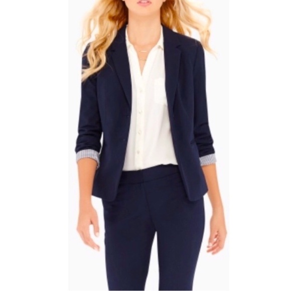 The Limited Collection Navy Blue Blazer SZ 4 - Picture 1 of 11